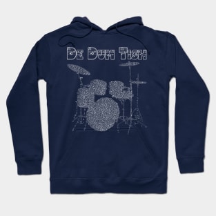 De Dum Tish, Drummers Kit, Drumming, Joke Drummer, Corny Joke Hoodie